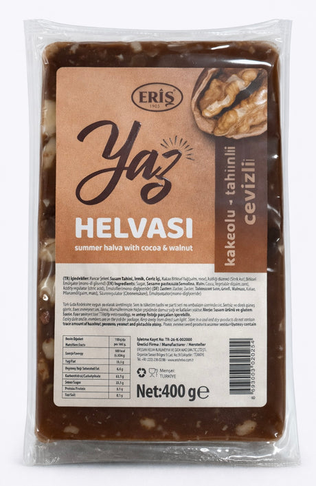 Eris Sommerhalva mit Kakao und Walnuss 400g – Kakaolu Cevizli Yaz Helvası