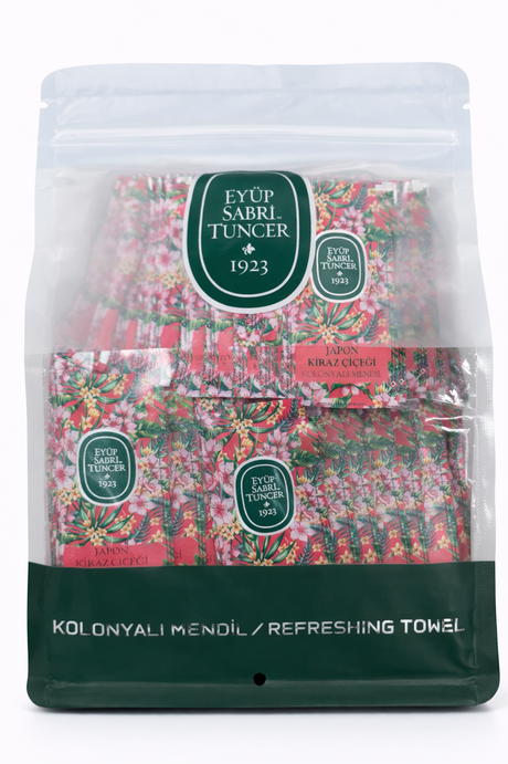 Eyüp Sabri Tuncer Kolonyalı Mendil 150 Stk – Japon Kiraz Çiçeği Erfrischungstücher