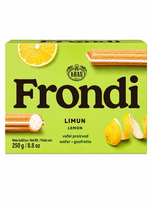 Kras Frondi Waffeln Zitrone 250g – Vafel proizvod Limun Lemon