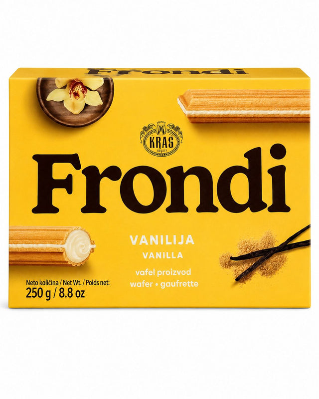 Kras Frondi Waffeln Vanille 250g – Vafel proizvod Vanilija