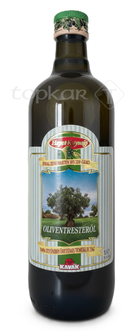 Hayat Kaynağı Oliventresteröl – Oliventresteröl aus Oliventrester, Glasflasche