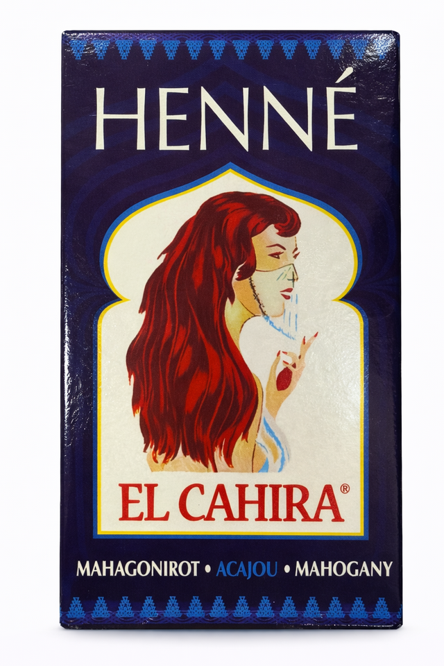 Henné El Cahira Henna Mahagonirot 90g – Pflanzliche Haarfarbe Kına