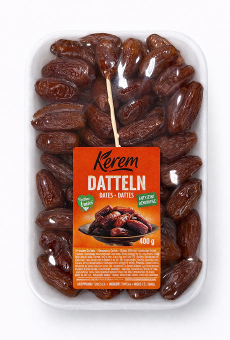 Kerem Datteln Entsteint 400g – Çekirdeksiz Hurma sonnengereift aus Tunesien