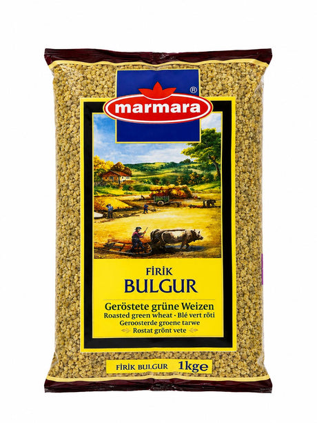Marmara Firik Bulgur 1 kg – Firik geröstetes grünes Weizenbulgur Freekeh