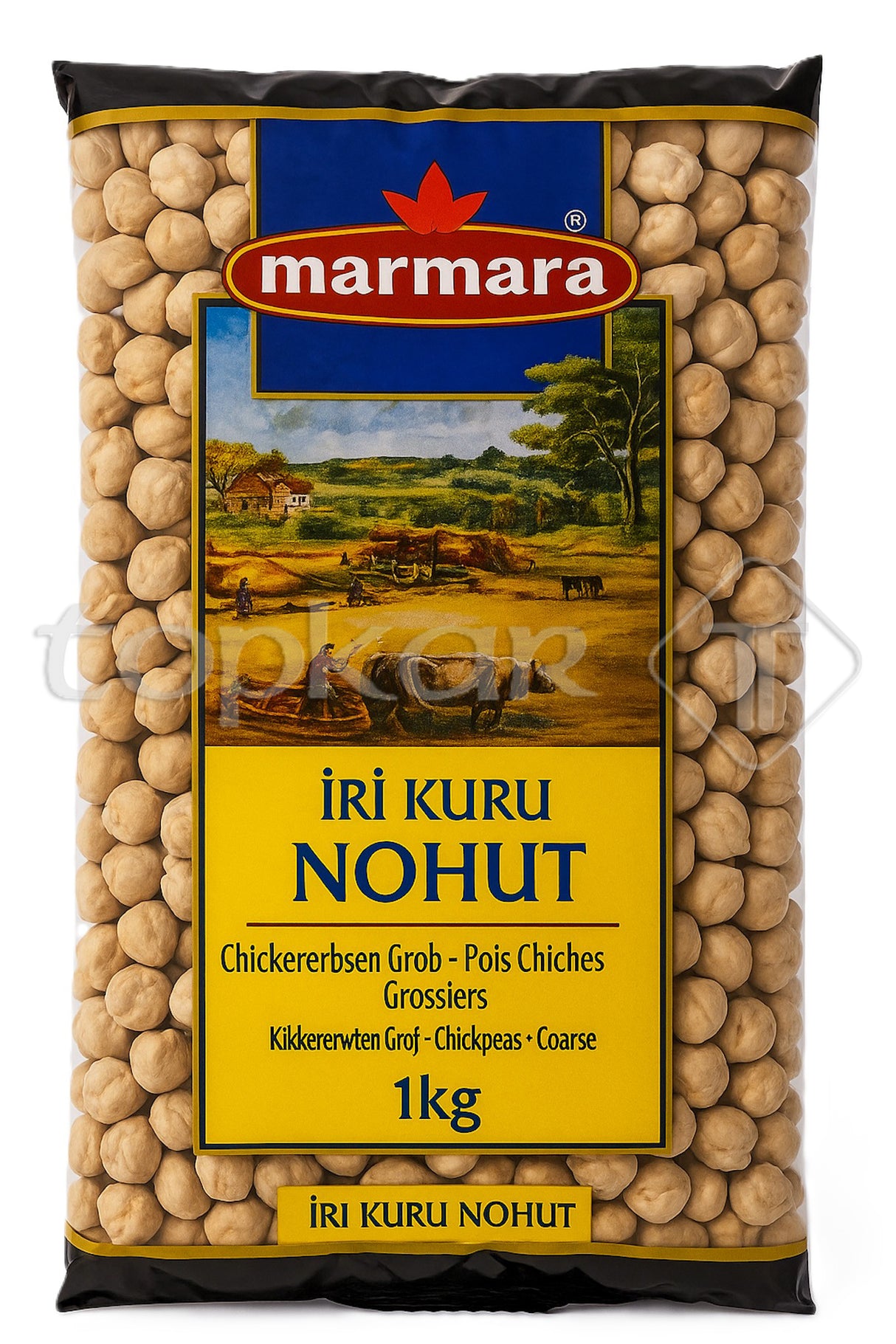 Marmara Kichererbsen 1kg grob getrocknete Kichererbsen für vielseitige Zubereitung