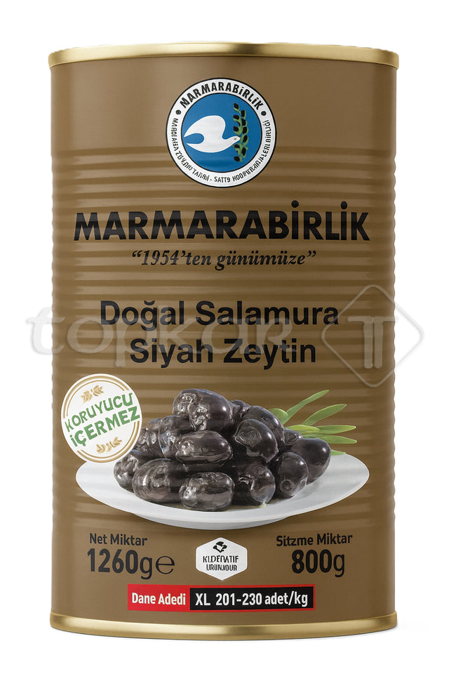 Marmarabirlik Oliven Mega , natürlichen Salamura-Oliven ohne Konservierungsstoffe, XL-Größe.