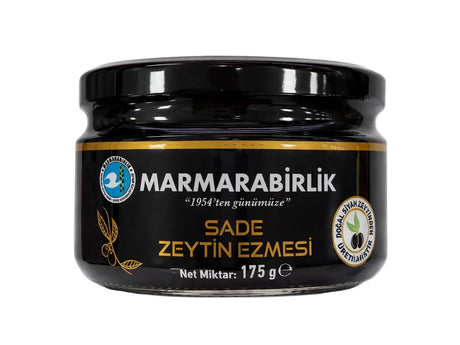 Marmarabirlik Sade Zeytin Ezmesi 175g – türkische Olivenpaste aus schwarzen Tafel-Oliven