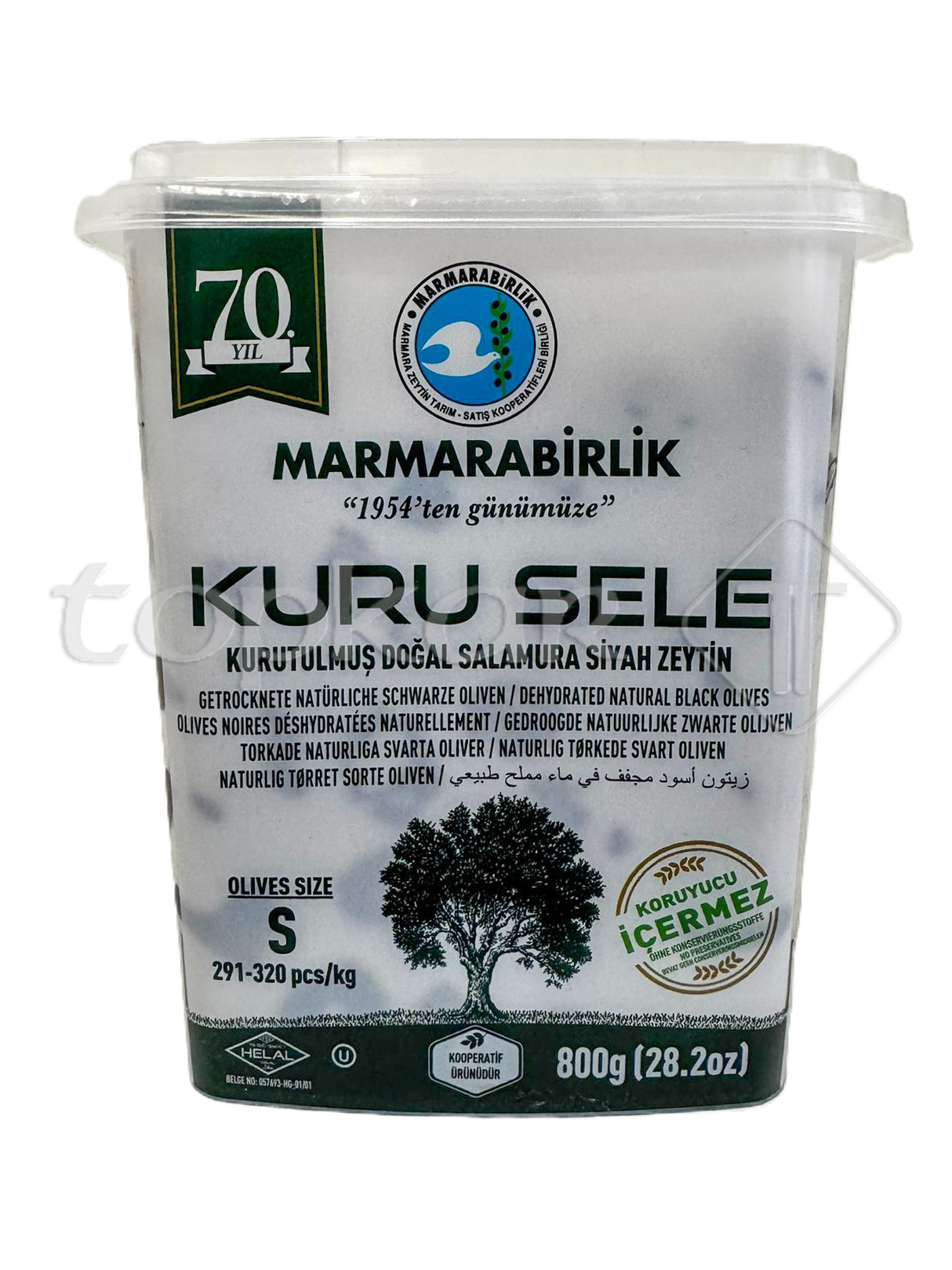 Marmarabirlik Sele Oliven, naturgetrocknet und ohne Konservierungsstoffe, ideal für Genussliebhaber.