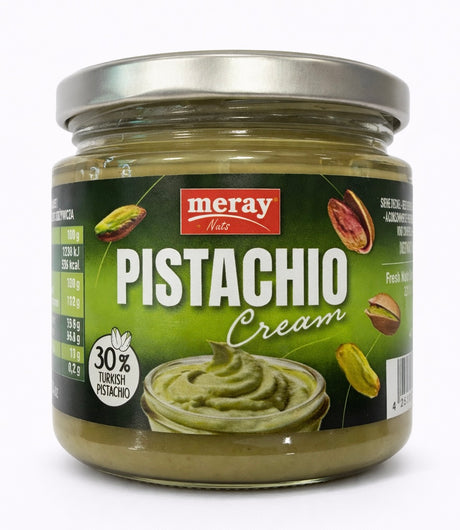 Meray Pistachio Cream 180g – Pistaziencreme Brotaufstrich 30% türkische Pistazien