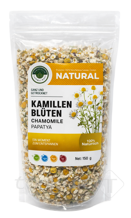 Natural Welt Kamillenblüten 150g – Getrocknete Kamille Kräutertee