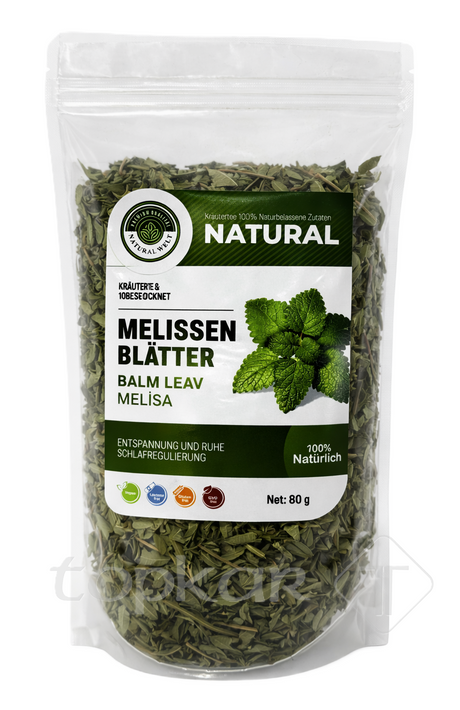 Natural Welt Melissenblätter 80g – Getrocknete Melisse Kräutertee