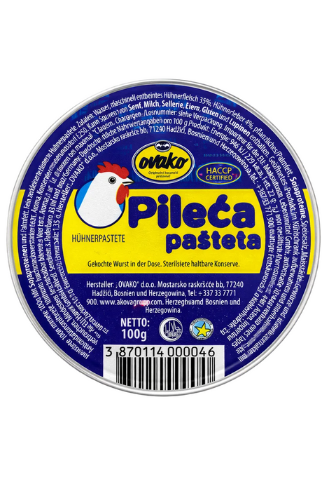 Ovako Pileća Pašteta 100g – Hühnerpastete bosnisch Halal