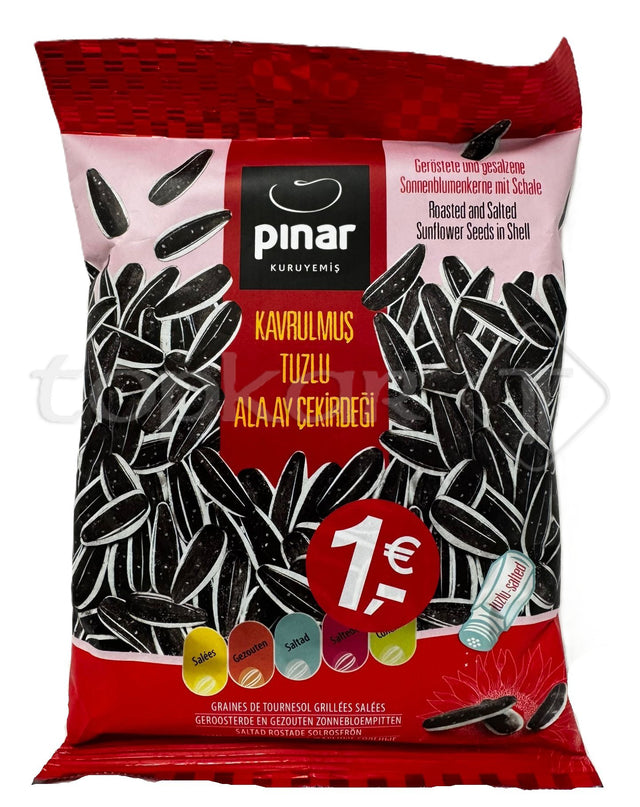 Pimar Sonnenblumenkerne gesalzen geröstet und gesalzen mit Schale knusprig und aromatisch