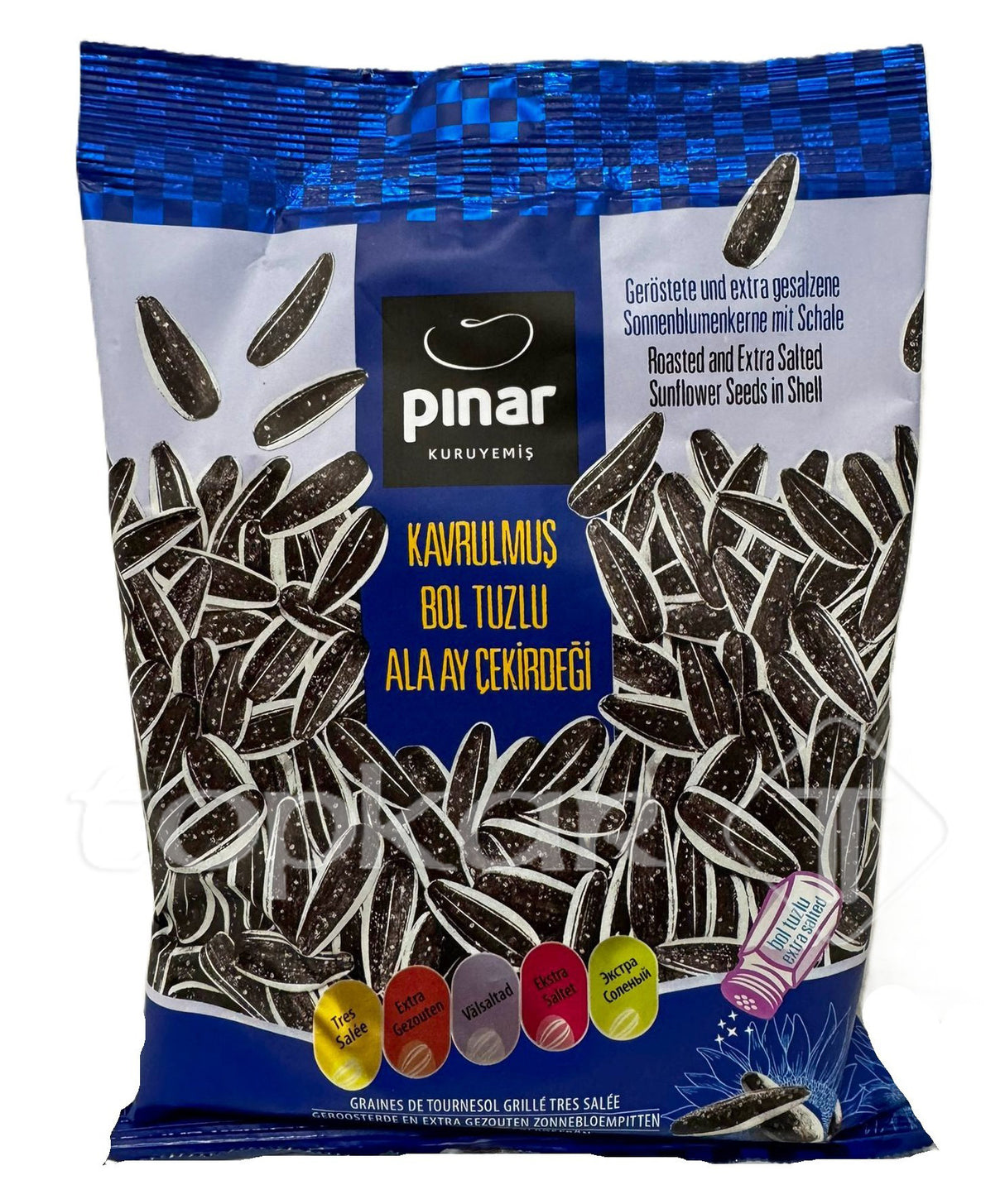 Pinar Sonnenblumenkerne extra gesalzen geröstet mit Schale, knusprig und würzig im Beutel