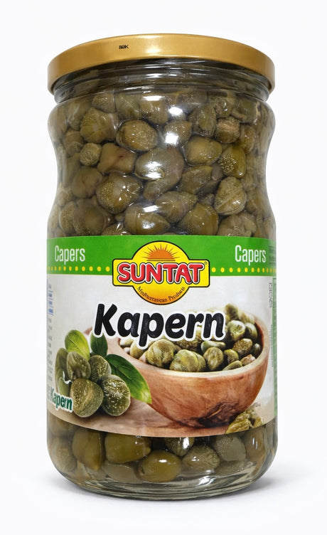 Suntat Kapern 640g – Kapari eingelegte Kapernknospen in Salzlake