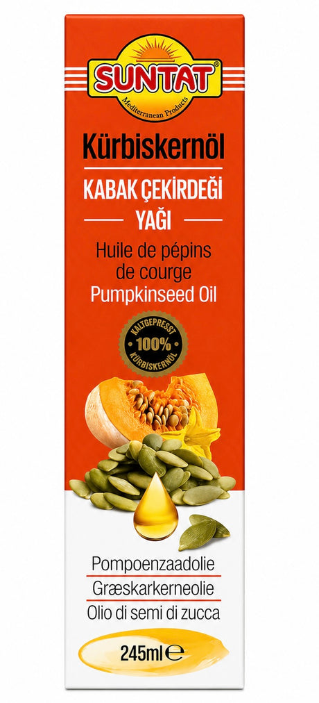 Suntat Kabak Çekirdeği Yağı 245ml – kaltgepresstes Kürbiskernöl aus 100% Kürbiskernen