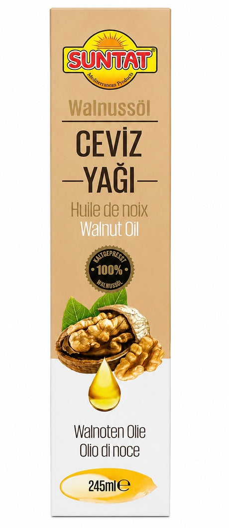 Suntat Ceviz Yağı 245ml – kaltgepresstes Walnussöl aus 100% Walnüssen