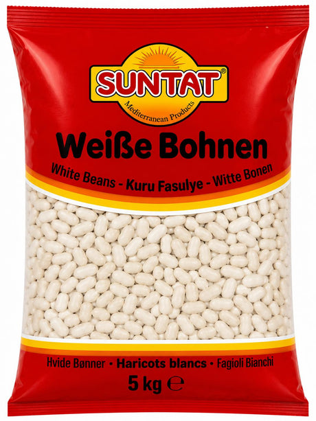 Suntat Weiße Bohnen 5 kg – Kuru Fasulye Vorratspackung