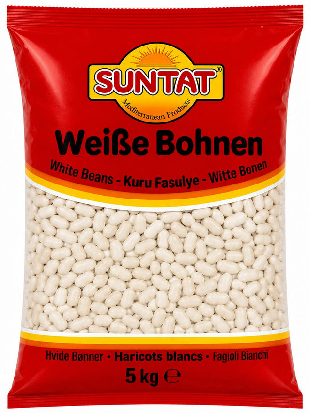 Suntat Weiße Bohnen 5 kg – Kuru Fasulye Vorratspackung