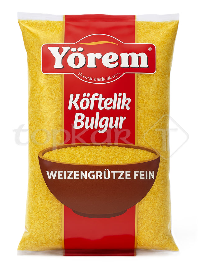 Yörem Weizengrütze fein im Beutel, feine Bulgur-Weizengrütze für vielseitige Zubereitungen