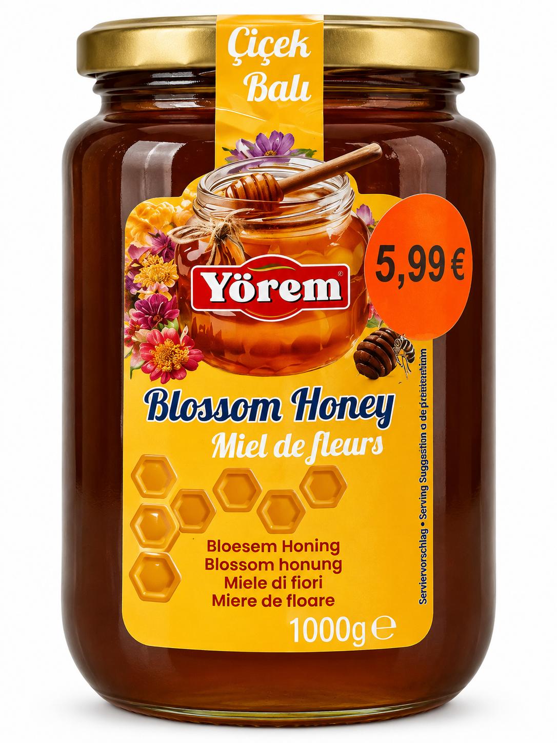 Yörem Blütenhonig 1kg – Çiçek Balı türkischer Blossom Honey