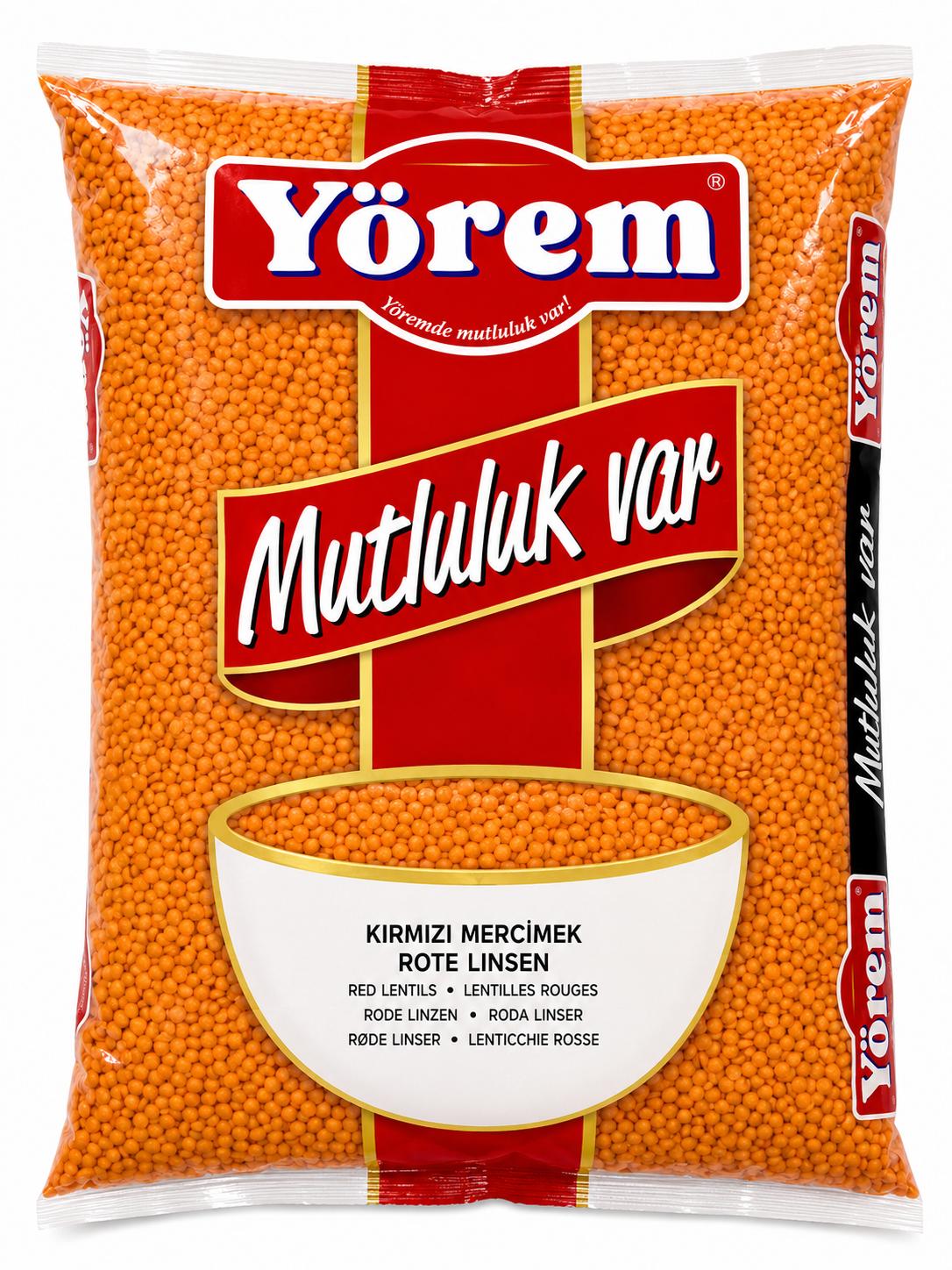 Yörem Rote Linsen 2,5kg – Kırmızı Mercimek rote Linsen