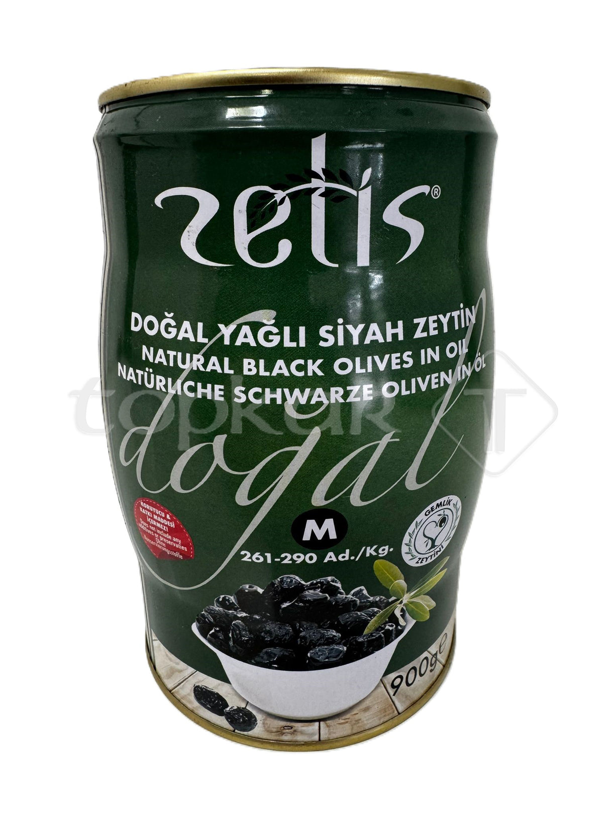 Zetis Oliven, natürliche schwarze Oliven in Öl, mittlere Größe