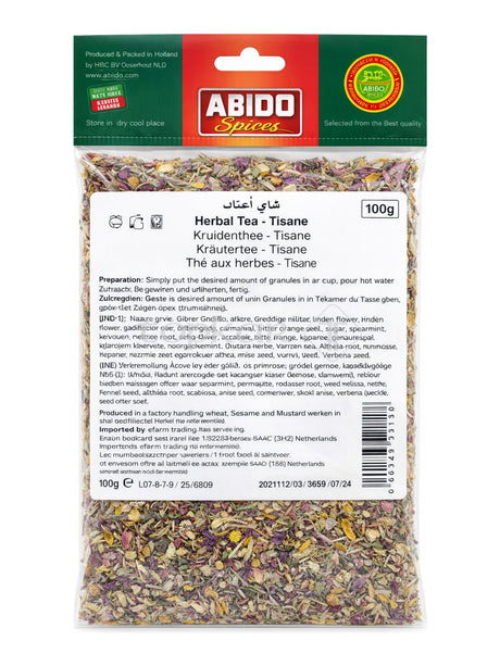 Abido Kräutertee 100g – Zahorat Blütentee Rose Kamille
