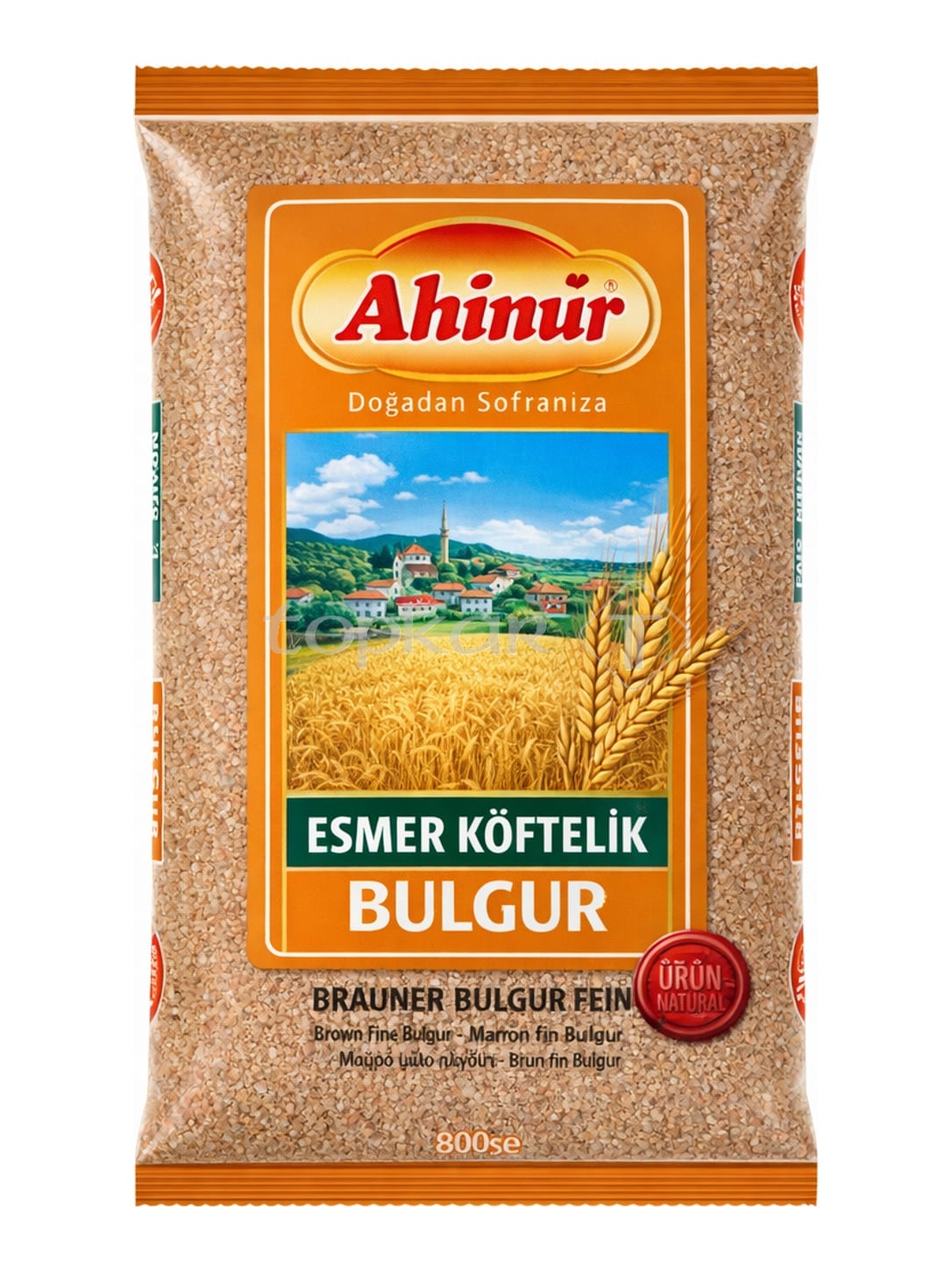 Ahinur Brauner Bulgur Fein
