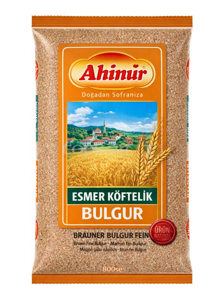 Ahinur Brauner Bulgur Fein