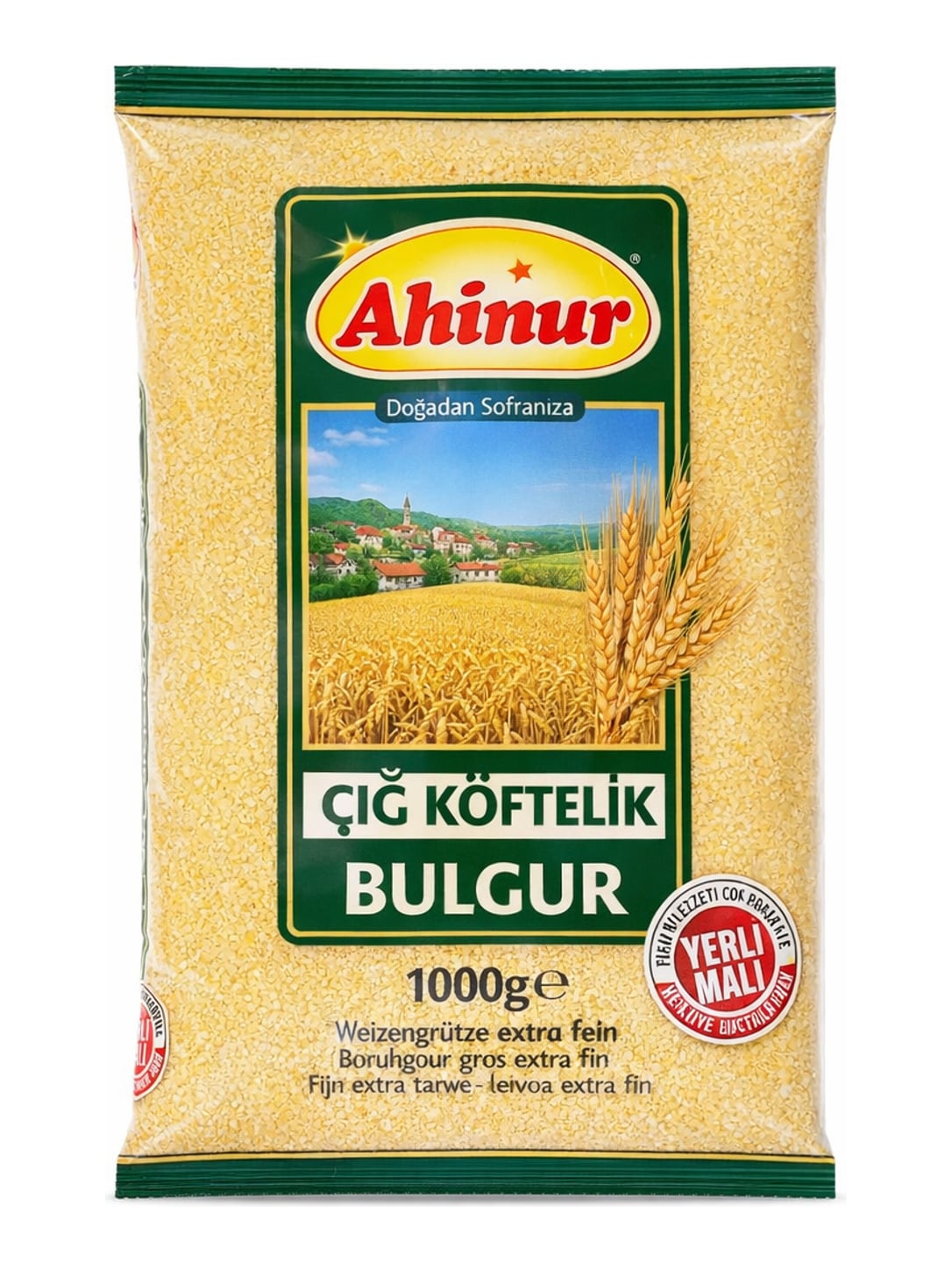 Ahinur Bulgur extra fein 1000g – Çiğ Köftelik Bulgur Weizengrütze