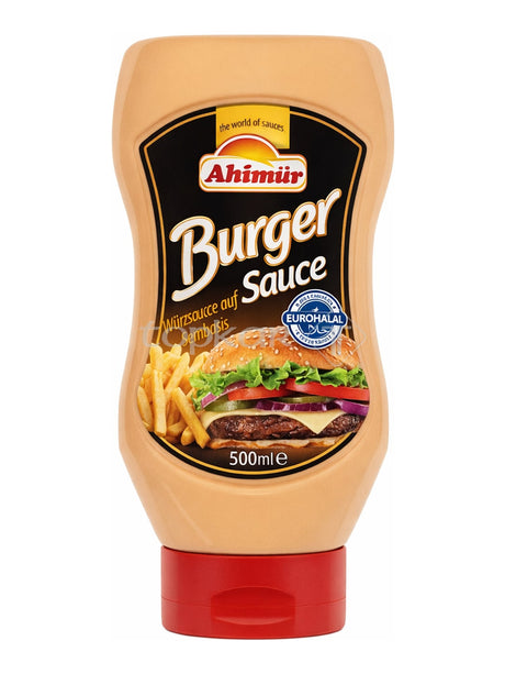 Ahinur Burger Sauce 500 ml – cremige Burgersauce für Hamburger und Pommes
