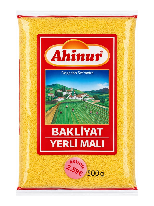 Ahinur Fadennudeln 1500g – Tel Şehriye türkische Vermicelli aus Hartweizengrieß