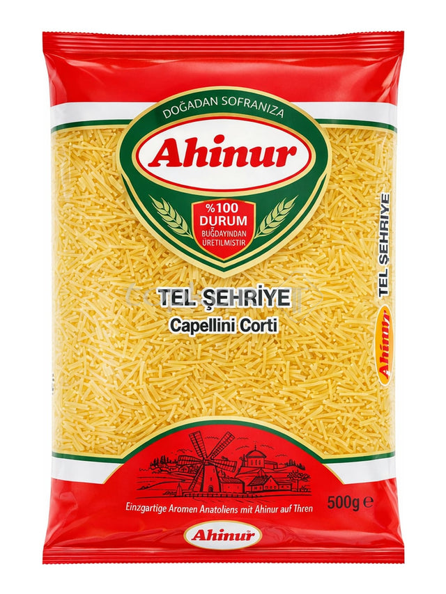 Ahinur Fadennudeln 500g – Tel Şehriye Capellini Corti Hartweizen