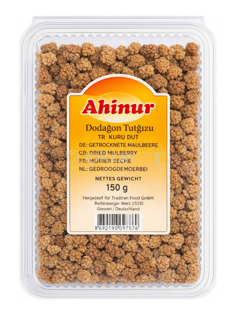 Ahinur Getrocknete Maulbeeren 150g – Dut Kurusu weiße Maulbeeren