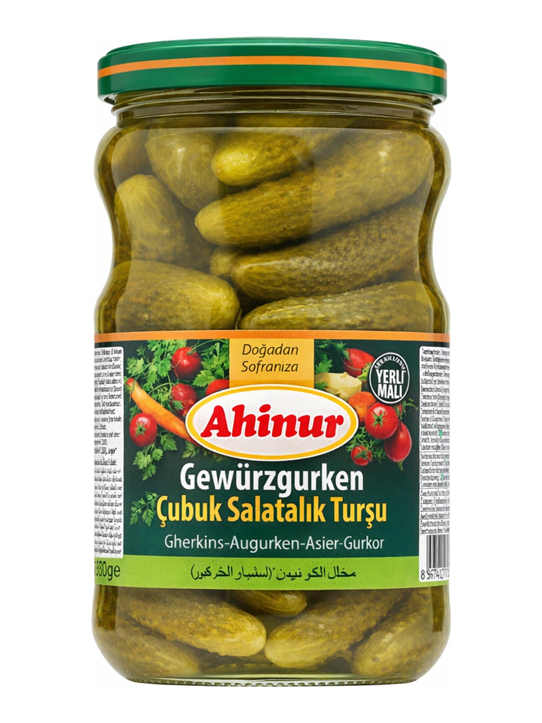 Ahinur Gewürzgurken Çubuk Salatalık Turşu 680g – eingelegte türkische Gurkensticks