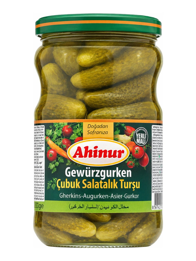 Ahinur Gewürzgurken Çubuk Salatalık Turşu 680g – eingelegte türkische Gurkensticks