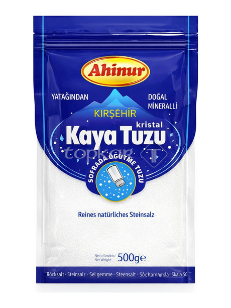 Ahinur Kristall Steinsalz 500g – Kırşehir Kaya Tuzu reines Speisesalz