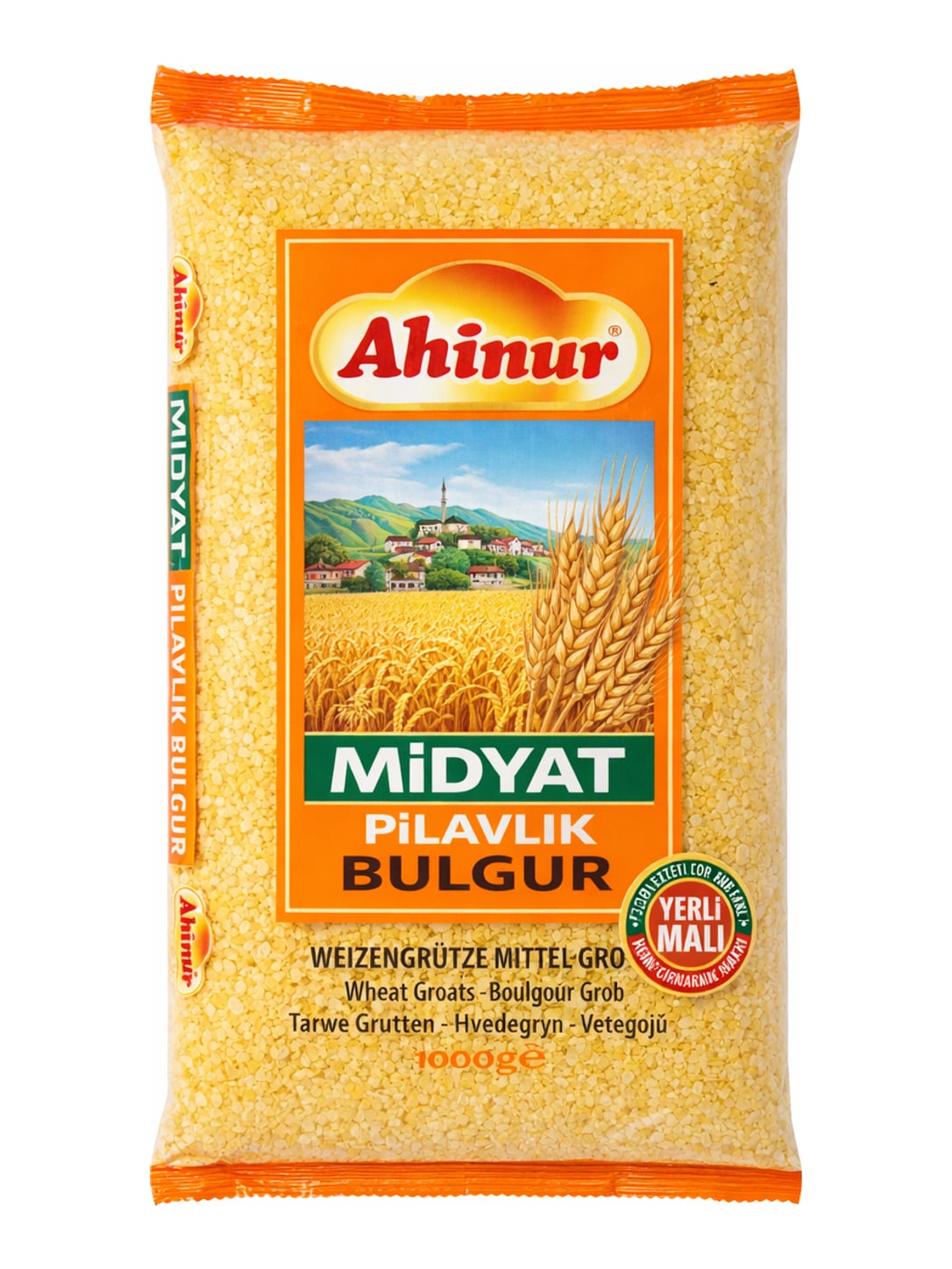 Ahinur Midyat Pilavlık Bulgur 1000g – mittel grobe Weizengrütze aus der Türkei