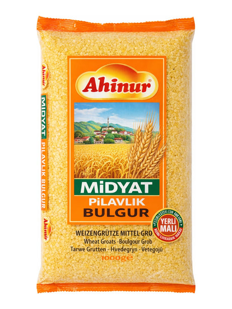 Ahinur Midyat Pilavlık Bulgur 1000g – mittel grobe Weizengrütze aus der Türkei