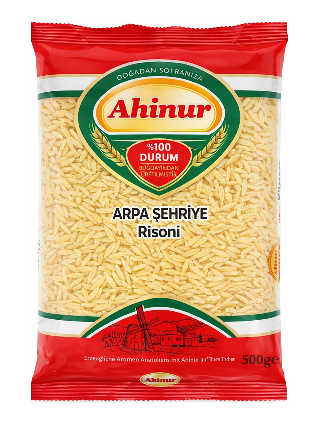 Ahinur Arpa Şehriye Risoni 500g – Risoni Nudeln aus Hartweizengrieß