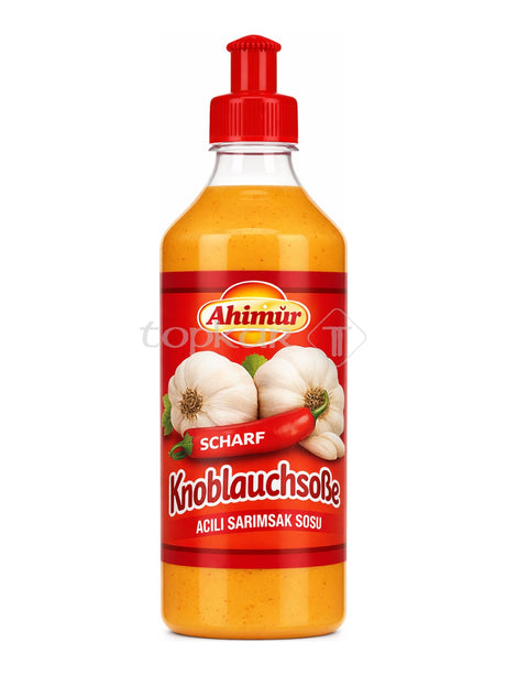 Ahinur Scharfe Knoblauchsoße 500 ml – Acılı Sarımsak Sosu scharfe Knoblauchsauce