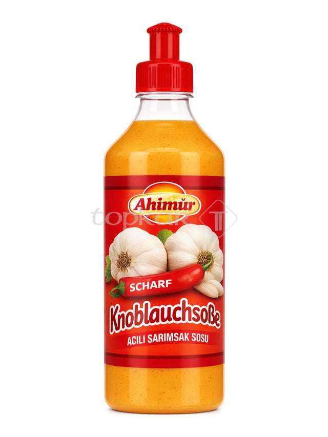Ahinur Scharfe Knoblauchsoße 500 ml – Acılı Sarımsak Sosu scharfe Knoblauchsauce