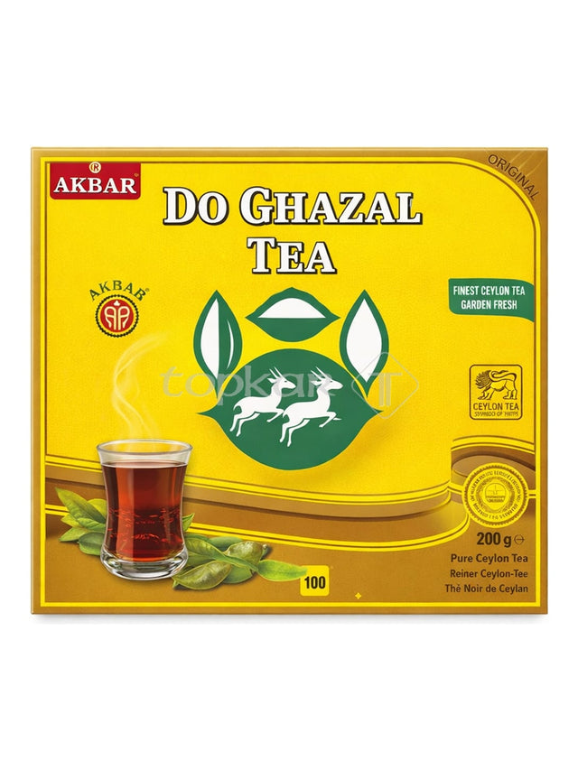 Akbar Do Ghazal Ceylon Tee mit Kardamom 200g – Hel Çayı schwarzer Tee