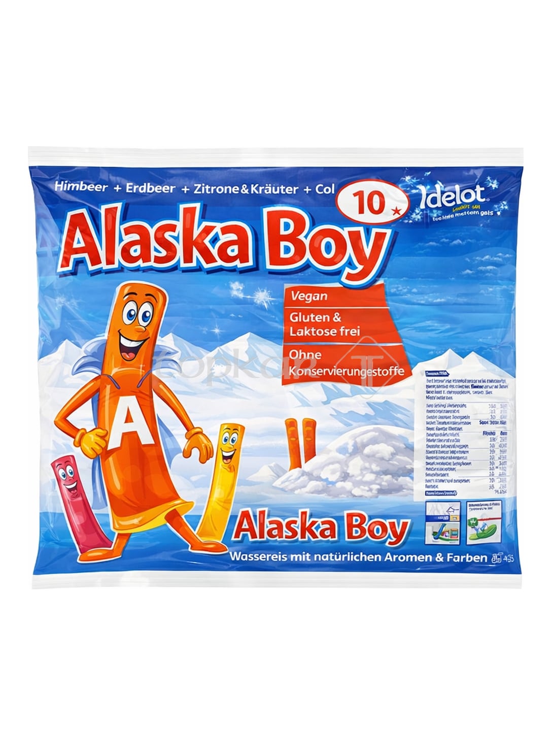 Alaska Boy Wassereis 500 ml – Icesticks zum Selbstgefrieren