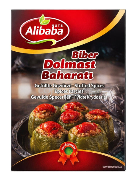 Alibaba Nuts Gewürzmischung für gefüllte Paprika 60g – Biber Dolması Baharatı Dolma-Gewürz