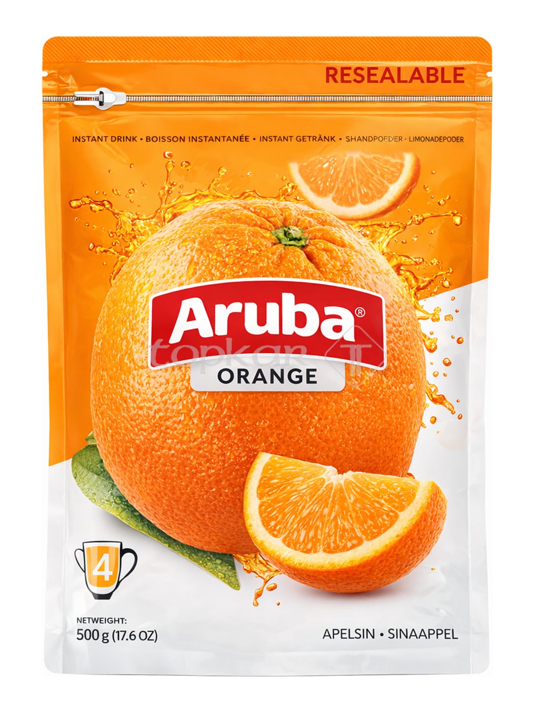 Aruba Orange 500g – Instant Getränkepulver Orangenlimonade