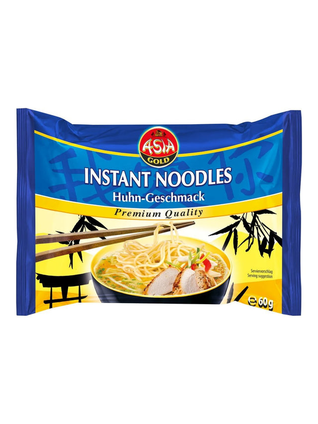 Asia Gold Instant Nudeln Huhn 60g – Instant Nudelsuppe mit Hühnergeschmack