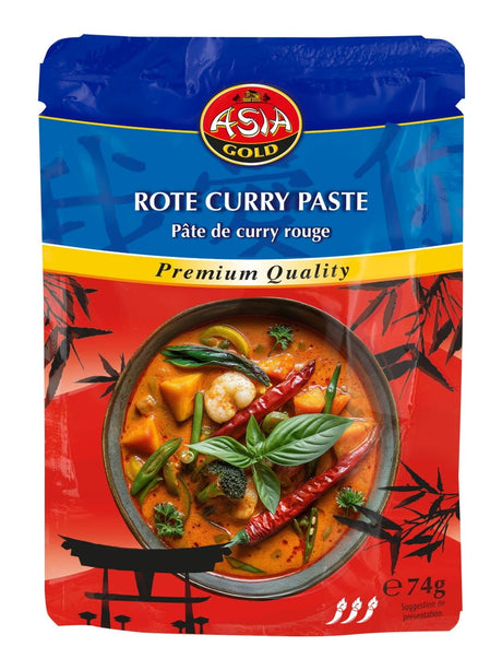 Asia Gold Rote Currypaste 74g – rote Thai Currypaste