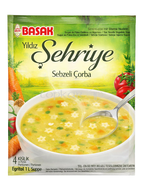 Başak Gemüsesuppe mit Sterne-Nudeln 70g – Yıldız Şehriye Sebzeli Çorba